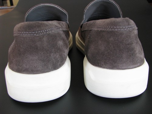Allen Edmonds "BURKE" Suede Slip-On Casual Sneakers 13 EEE Grey - Picture 4 of 9