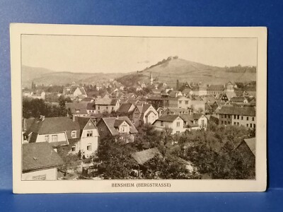 AK, Bensheim a. d. Bergstraße, Teilansicht, ungelaufen