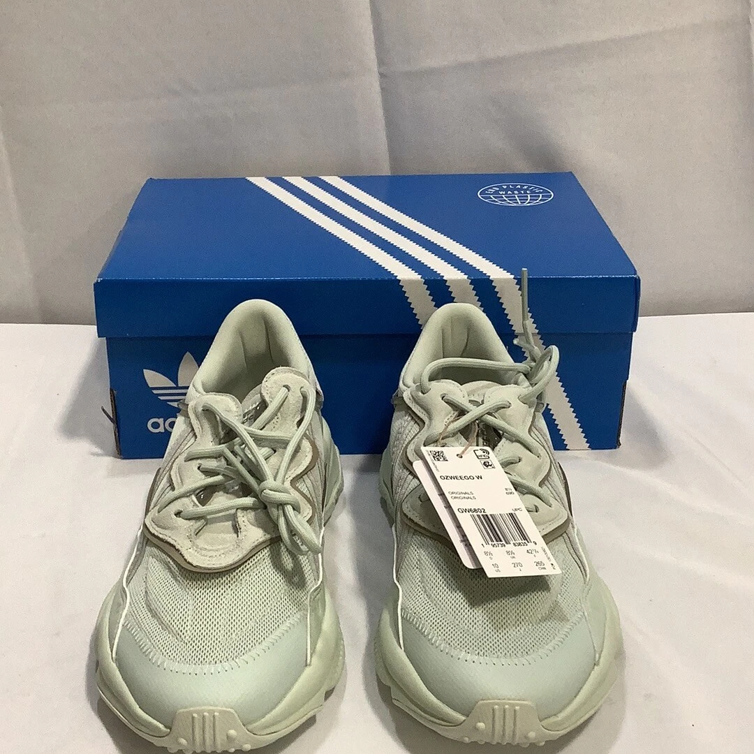 Adidas Women s Ozweego GW6802 Linen Green Lace Up Athletic Shoes