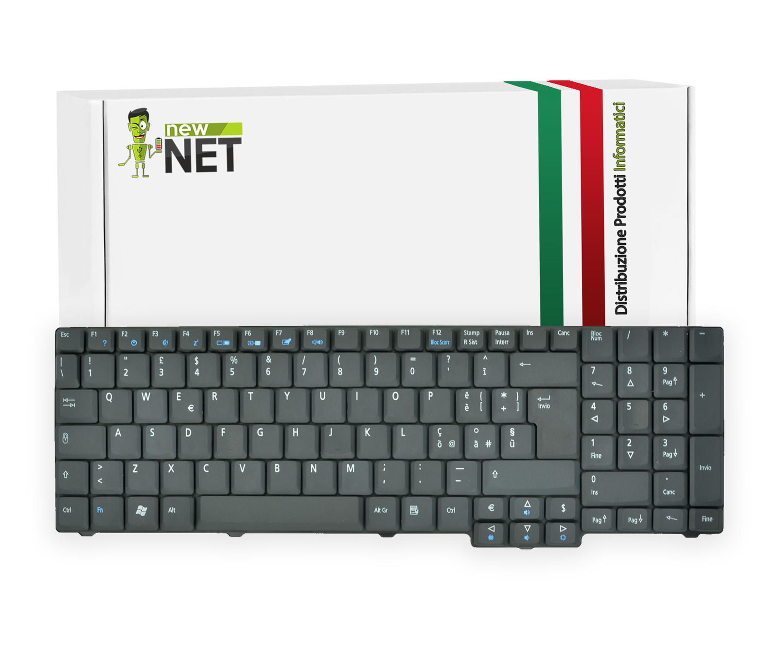 TASTIERA ITALIANA PER ACER ASPIRE 5335 AS5535 5735 As5735 6530 6930 5737 Nera 7424625548588 - Foto 7