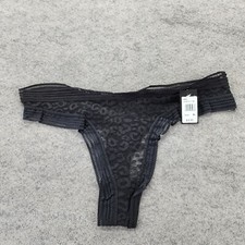 Fredericks of Hollywood Panties Womens XL Demi Black Lace