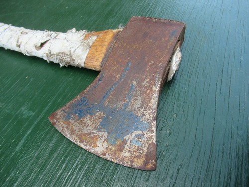 Vintage Werkzeug Axt Beil 19" langer Holzgriff mit 4+"" Klinge - Bild 10 von 10
