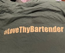 Jameson Irish Whiskey”love Thy Bartender T Shirt Men’s Large.  Free Ship USA