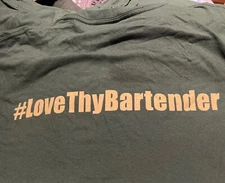 Jameson Irish Whiskey”love Thy Bartender T Shirt Men’s Large.  Free Ship USA