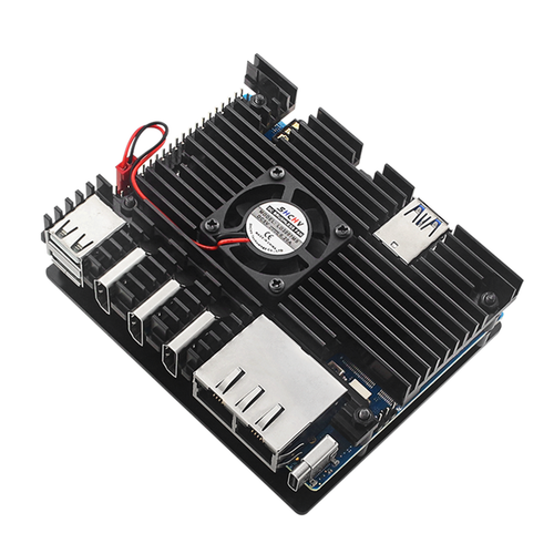 Aluminum Case With Cooling Fan Enclouse Heatsinks Kit For Orange Pi 5 Plus E - Afbeelding 8 van 12