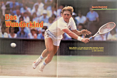 Boris Becker Wimbledon Champion Das Wunderkind Vintage 1985 Magazine Article