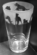 IRISH WOLFHOUND  Frieze Boxed 57cl Conical 1 Pint Glass