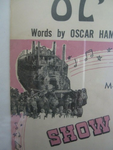 Vintage 1951 Movie Sheet Music Show Boat Ol'MAN RIVER Framed - Picture 7 of 10