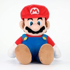 Super Mario ALL STAR COLLECTION Mario L size Stuffed Toy Plush Doll Japan NEW