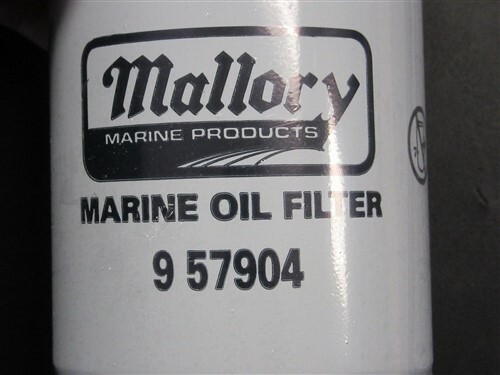 MALLORY MARINE OIL FILTER 9 57904 803899T MARINE BOAT - Foto 4 di 6