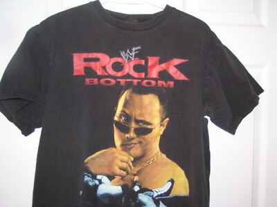 Vintage 2000 WWF WWE The Rock T-Shirt Nice Used Cond. MENS L
