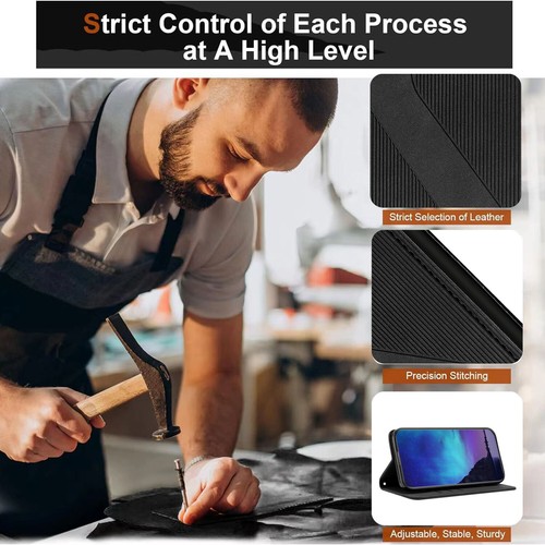 Leather Wallet Card Case for Samsung S24 Ultra S23 S22 S21 S20FE S10 Flip Cover - Picture 8 of 48