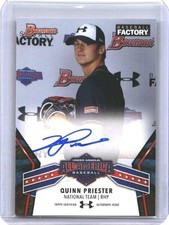 Quinn Priester 2019 Bowman Draft Under Armour Game Auto #UAN-14 Auto FAST SHIP
