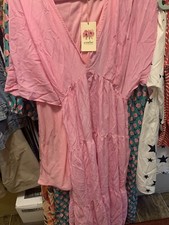 Women’s Pink Formal Maxi Dress Size Large New Tags 54.00 Entro Lined Bottom