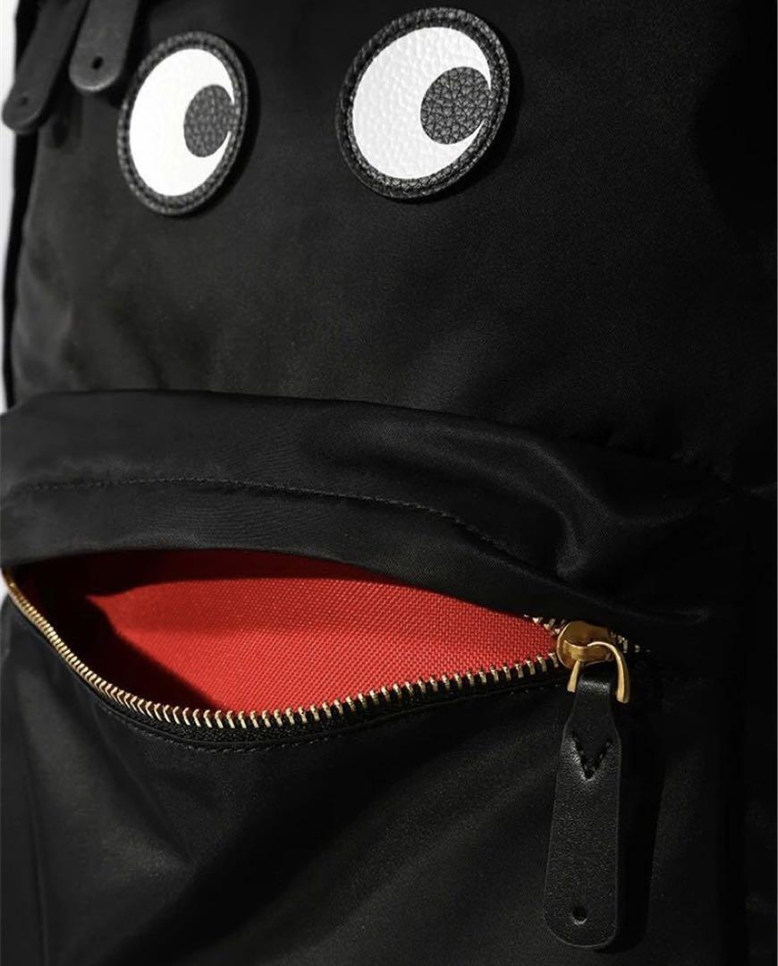 Anya Hindmarch Eyes Backpack Nylon Black/Camo Casual Bag Anya Hindmarch Eyes Backpack Nylon Black/Camo Casual Bag