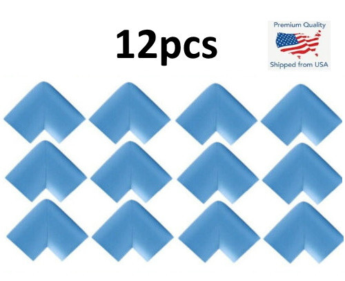 12PCS Blue Child Baby Desk Table Corner Edge Protector Soft Foam Cushion Guard - Bild 1 von 1