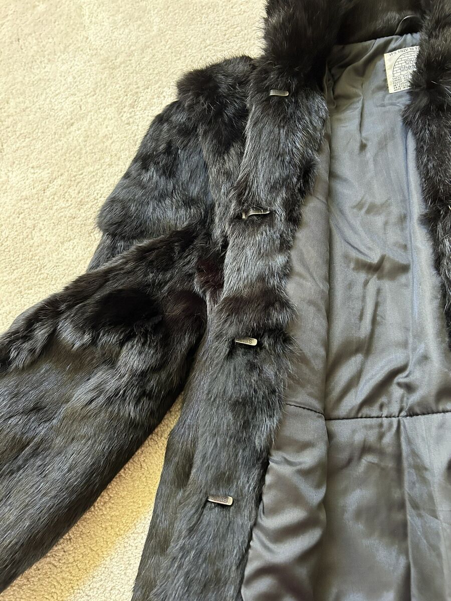 Vintage Chill Chasers Rabbit Fur Coat Women's Size Medium Vintage Chill Chasers Rabbit Fur Coat Women's Size Medium
