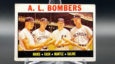 1964 Topps - #331 Mickey Mantle, Al Kaline, Roger Maris