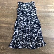 Flirty black and white print dress