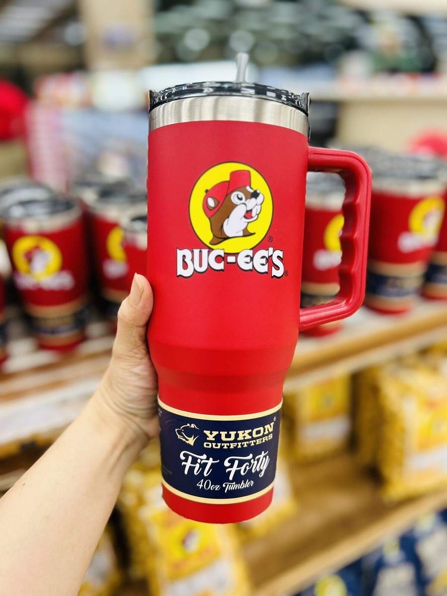 【新品】バッキーズ bucees タンブラー yukon 40oz Buc-ee's 40oz Tumbler Cup Yukon Handle Lid With Straw Good