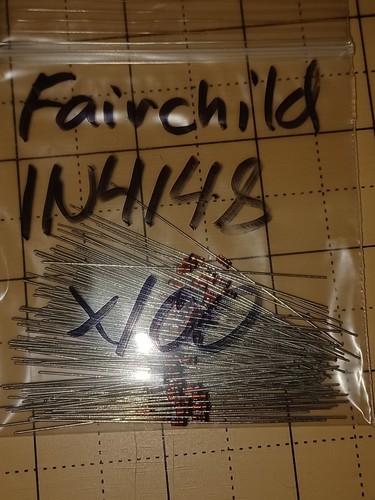 Lots of 100, 250 or 500 Fairchild 1N4148 Diode/NOS/DO-35/Free US shipping! - Picture 3 of 5