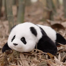 Chongker Panda Stuffed Toy Realistic and Realistic, Panda Gift for Panda Lover,