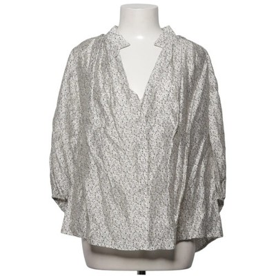 H&M, Bluse, Größe: XL, Weiß/Mehrfarbig, Polyester/Viskose, Blumen, Damen #AkC