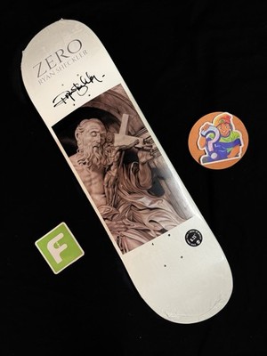 RARE SIGNED Ryan Sheckler Debut Jesus Christ Zero Skateboard Deck