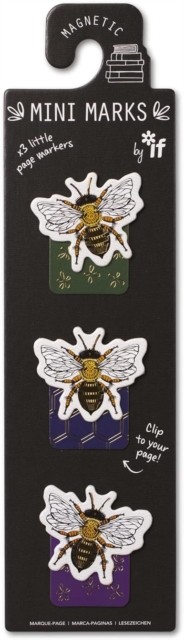 Magnetic Mini Marks By If - Bees (Bookmark)