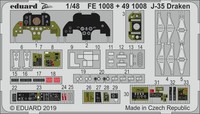 Eduard Accessories FE1008 - 1:48 ÄTzsatz J-35 Draken For Hasegawa - Neu