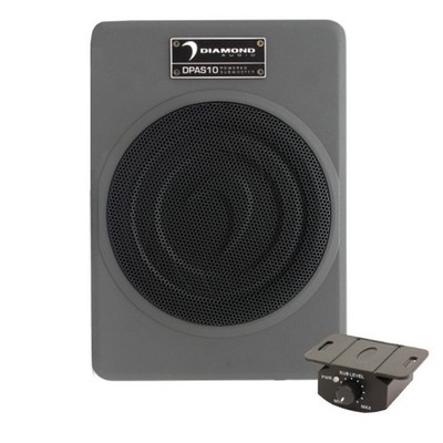Diamond Audio DPAS10 10'' 300W Amplified Low Profile Ported Subwoofer Under Seat
