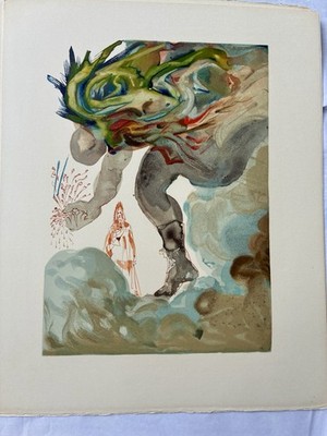 Salvador Dali Divine Comedy Inferno 31 Authenticated By Bruce Hochman Woodblock