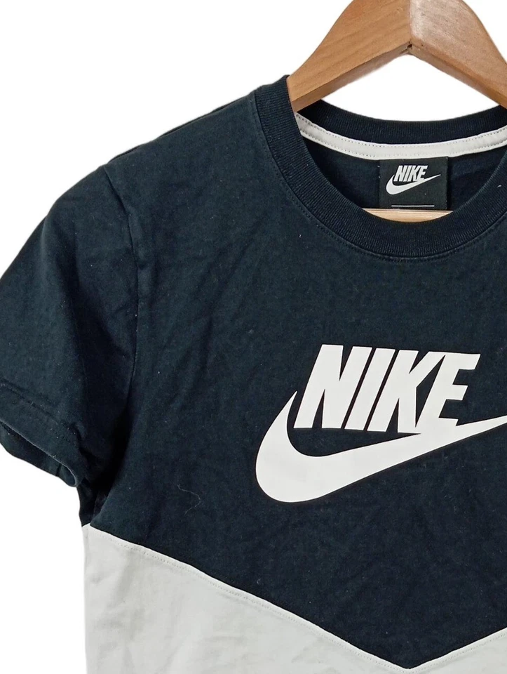 NIKE T-shirt imprimé Dames Haut T EU 36 blanc-noir style décontracté - Photo 3/4