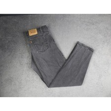 Vintage Levis 550 Orange Tab Relaxed Fit Tapered Leg Black Jeans Mens 36x32
