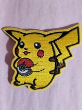 Pikachu Pokemon Sew or Iron On Embroidered Applique Patch 2x 3 Inch