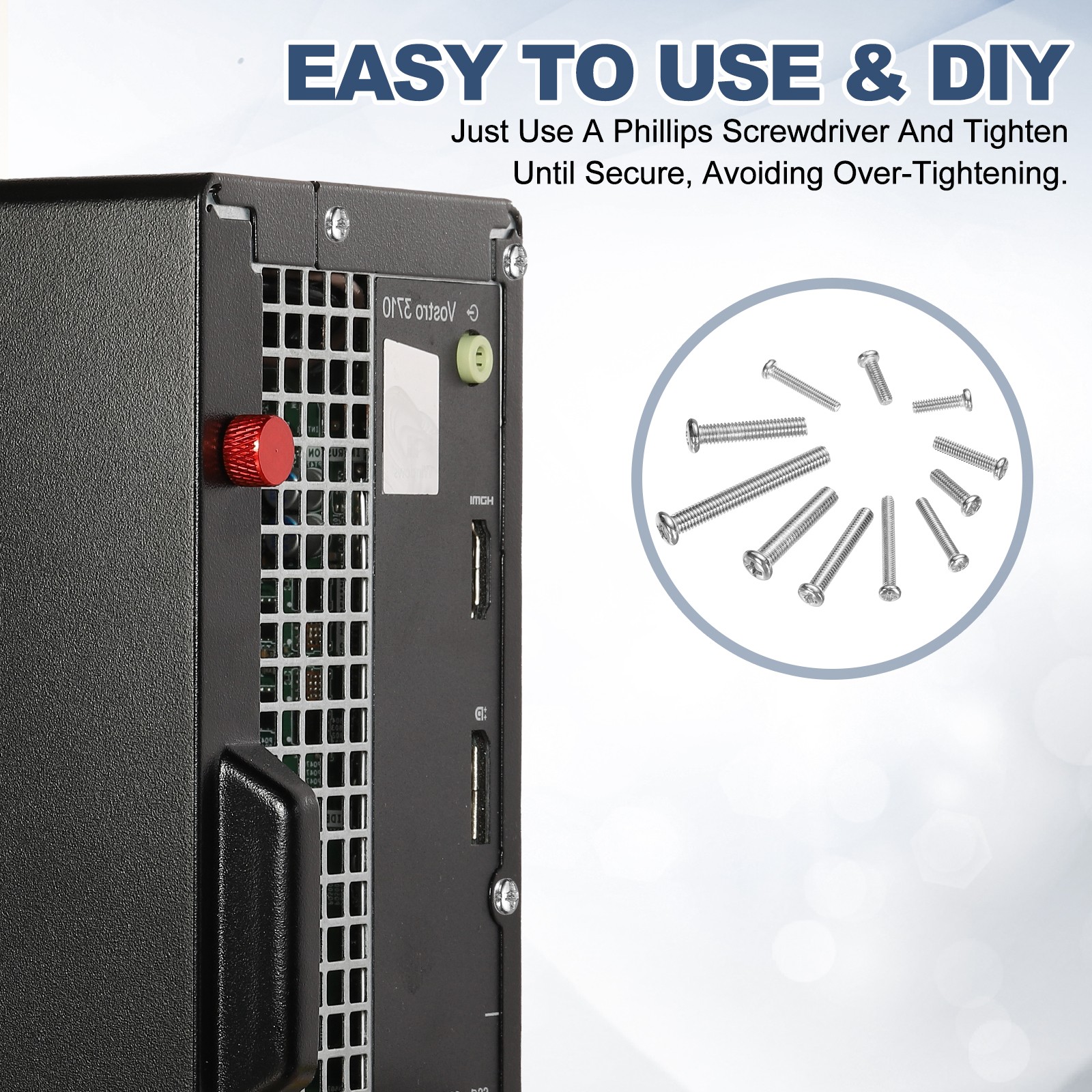 100 Pcs M4x25-0.7mm Phillips Pan Head Machine Screws, Carbon Steel Full Thread