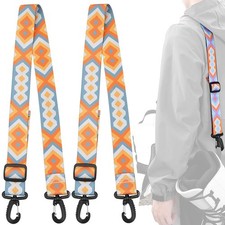 2 Pack Ski Boot Carrier Straps, Adjustable Shoulder Sling, Skates Carry Leash...
