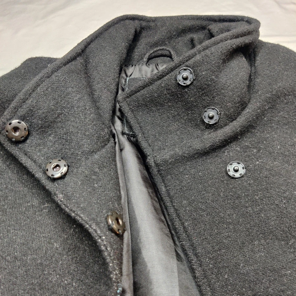 Abrigo Billabong Diseñadores Armario Mezcla Lana Colorido Azteca Guisante Grande Suroeste Foto 4 de 4