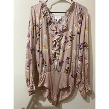 Body suit women  s sz Medium blouse pretty 
