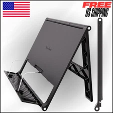 Book Stand Free Angle Adjustable Holder for Thick Textbook Collapsible Rest