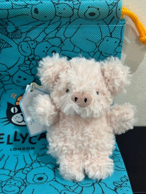 Jellycat Little Pig Plush Bag Charm Keychain Cute Soft Collectible