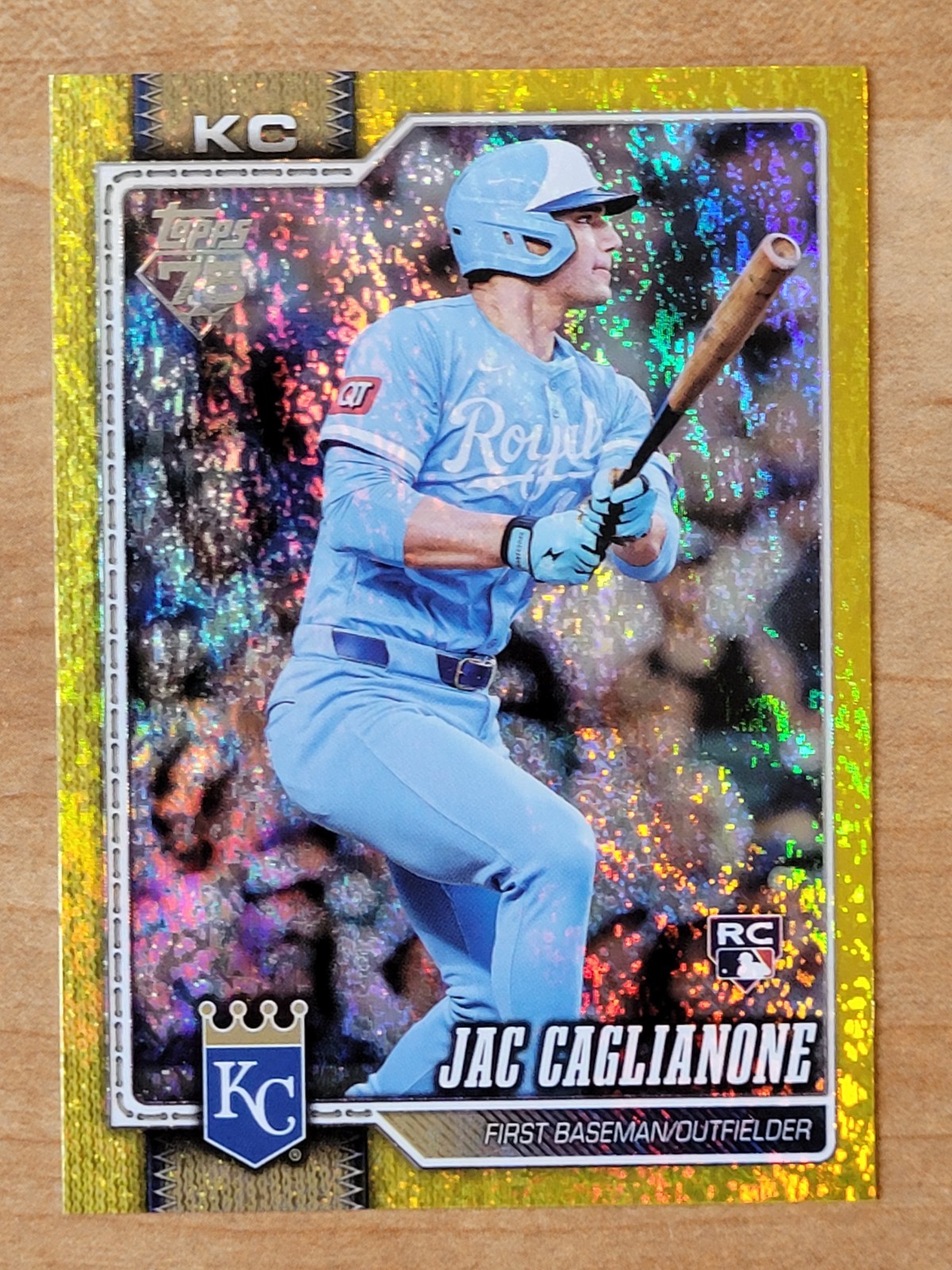 2026 Topps Series 1 - Jac Caglianone Rookie Card, Yellow Holofoil #329/399