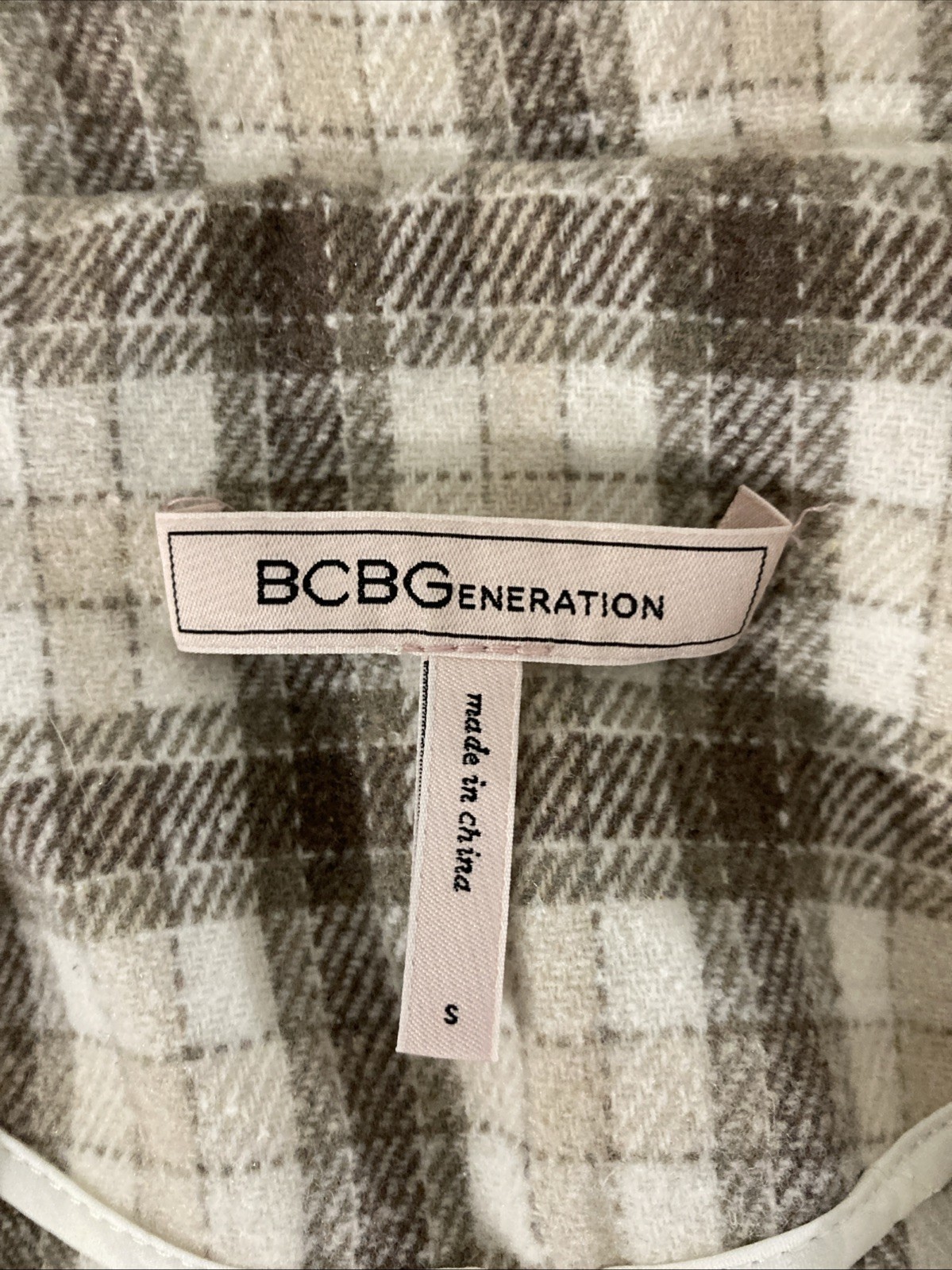 BCBGeneration Flannel Long Blazer Jacket Woman’s … - image 3