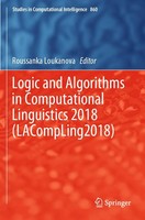Roussanka Loukanova | Logic And Algorithms In Computational Linguistics 2018...