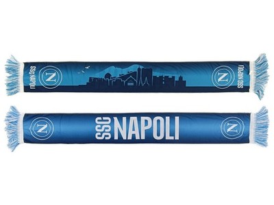 BEAUTIFUL SCARF SSC NAPLES LIGHT OFFICIAL PRODUCT WITH CITY OF NAPLES