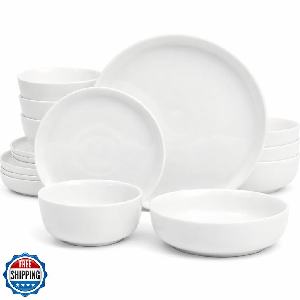 Gibson Home Oslo Porcelain Chip and Scratch Resistant Dinnerware 