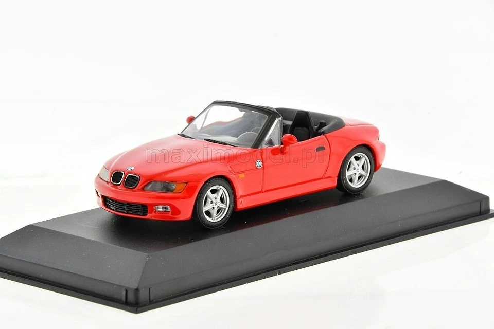 BMW Z3 2.8 Cabrio Red 1997 MINICHAMPS 430024330 1:43 Roadster Rosso Phase 1 - Immagine 3 di 4