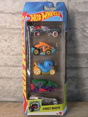 Hot Wheels STREET BEASTS 5er Set Duck N Roll, Hot Weiler, Vampyra, 2025, JBJ90 