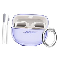 for Bose Ultra Open Earbuds Case Clear 2024,Full Protective Clear Purple