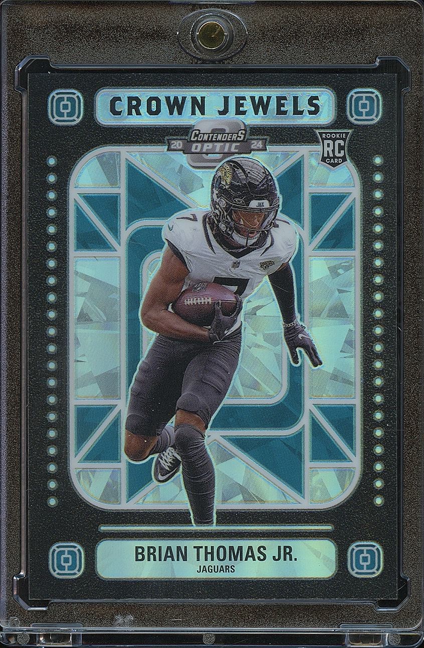 Brian Thomas Jr. 2024 Contenders Optic Crown Jewels SSP CASE HIT Rookie Jaguars